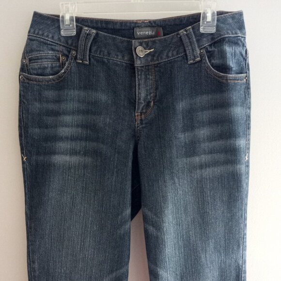'Venezia' Straight Leg Jeans Size 1 Average = 14 EUC - Picture 1 of 12